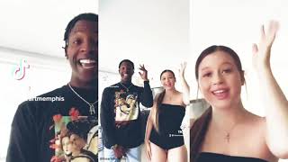 No Hands Challenge 😱🔥| IHeartMemphis X Girlfriend Killed it😱🔥| 2021!!