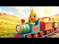 Цыплёнок и поезд 🚂 | Детская песня для детей | Развивающий мультик и обучающее видео