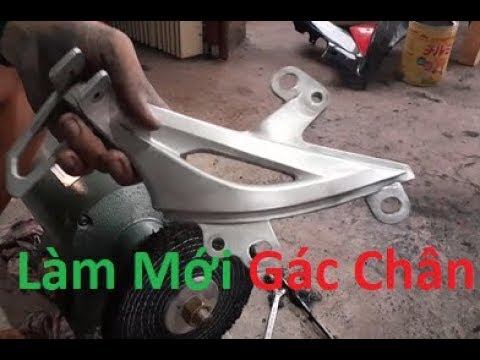 Gác chân nhôm cá sấu cho xe máy  Bùm 97 Racing  Bùm TV