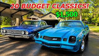 Today’s Best Deals! 20 Budget Classic Cars $1,500–$10,000!