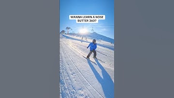 Want to learn a NOSE Butter 360 on Skis ?🎿🔥 #tricktip #howto #360 #ski #skiing #skifahren