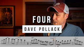 Dave Pollack on Four - Solo Transcription for Alto Saxophone