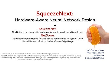 PR-144: SqueezeNext: Hardware-Aware Neural Network Design