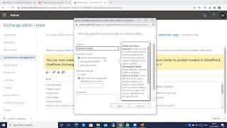Steps to Create a Retention Policy in O365