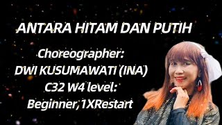 ANTARA HITAM DAN PUTIH ll beginner LD ll Choreographer: DWI KUSUMAWATI (INA),Juni 2025