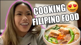 apartment vlog 3! we made sinigang 🤗