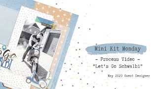 Mini Kit Monday - Layout #2 (9x12) - Process Video - Boy Themed