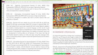 Rio Hondo College Spring 2024 Study Abroad , Barcelona, Planning zoom meeting, 9/8/2023