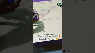 Did you know that the Center back of the bodice pattern is not straight?