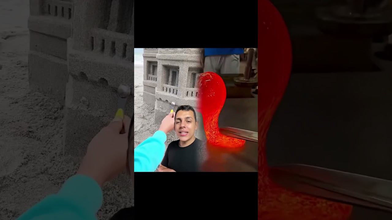 ELA FAZ ESCULTURA na AREIA!! 😱