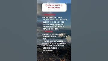 Difference between persistent and shared cache informatica 2025#etl #iics #dataengineering