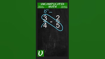 Subtracting Fractions Using Butterfly Method | Math Hacks #shorts #maths  #fractions