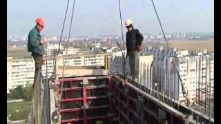 ROBUD - Dismantling of elevator shaft formwork.wmv