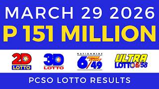 Lotto Result Today 9pm March 29 2026 Complete With Consolation Winners
