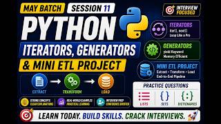 Python Iterators, Generators & Mini ETL Project| June Batch DE Roadmap #11