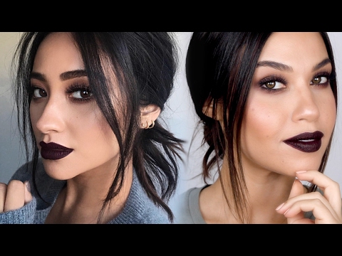 Shay Mitchell Inspired Vampy Baddie Makeup Tutorial | All Matte Winter Makeup | Eman