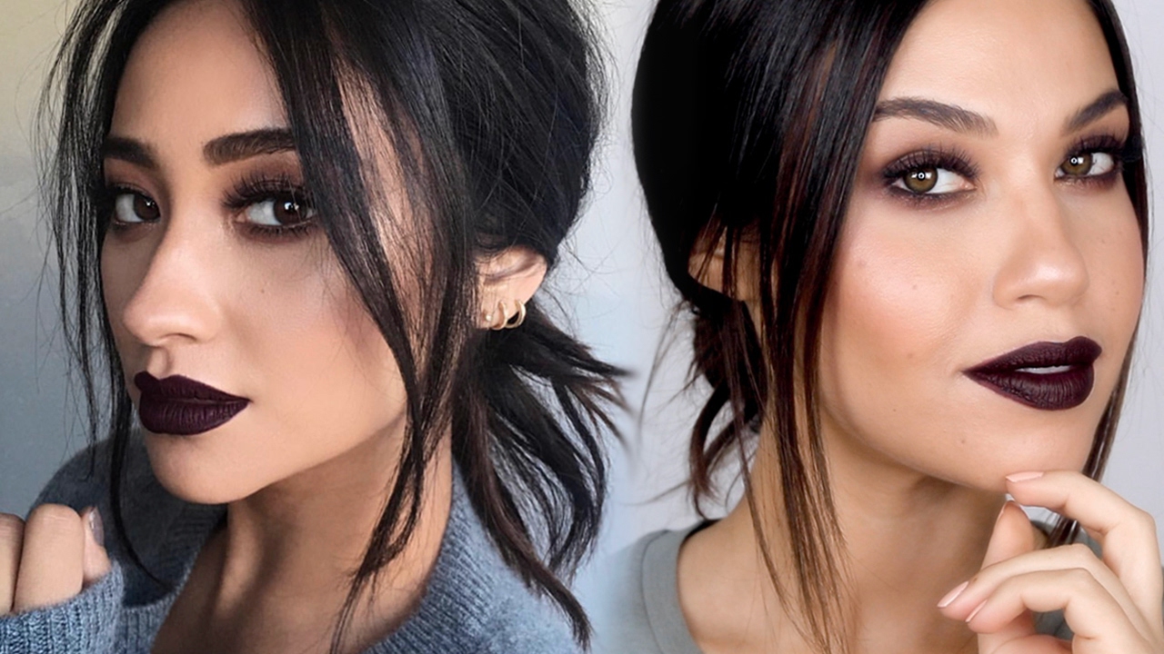 Shay Mitchell Inspired Vampy Baddie Makeup Tutorial | All Matte Winter Makeup | Eman