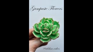 Gumpaste Flowers tutorial.Sugar flowers.Цветы из мастики.Легкий способ.