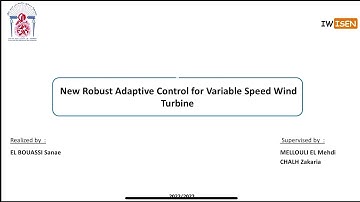 A New Robust Adaptive Control for a Variable Speed Wind Turbine