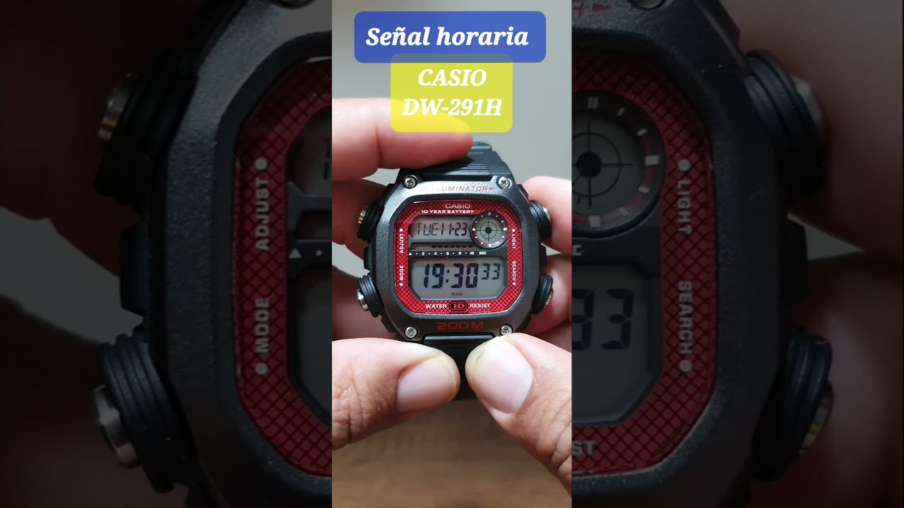 Activando la senal horaria en el Casio DW 291H Short