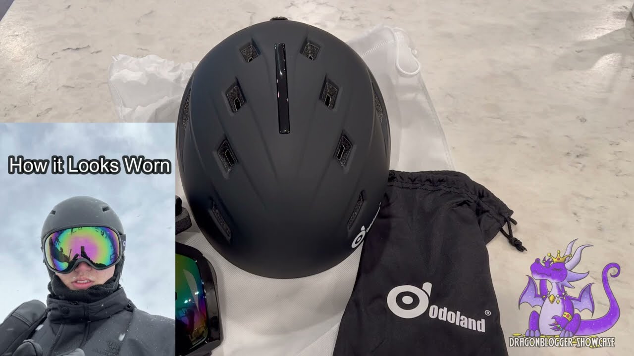 Демонстрация горнолыжного шлема и очков Odoland Snow