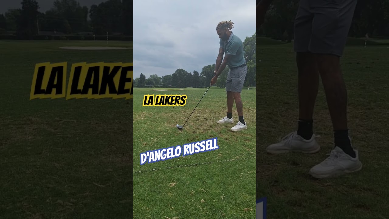 LA Laker star D'Angelo Russell working on his game. 