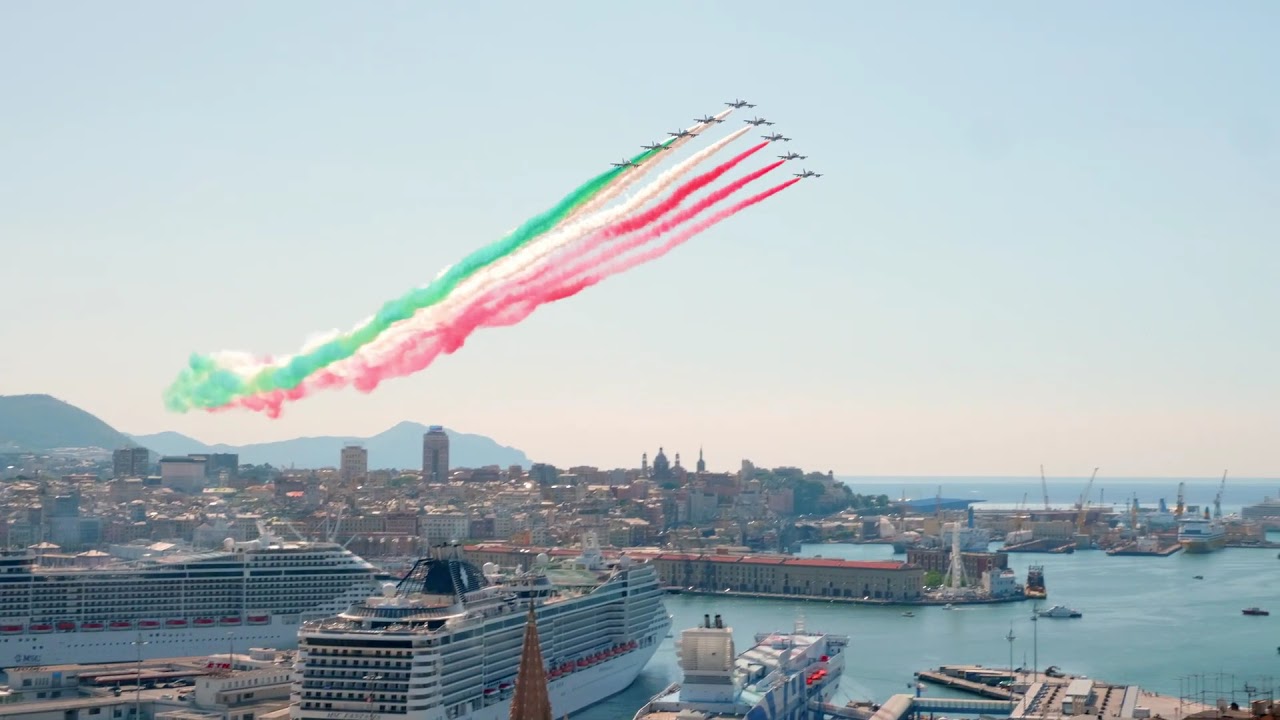 Genova Frecce Tricolori [ Italian Tricolor Arrows in Genoa ] 26/05/2020