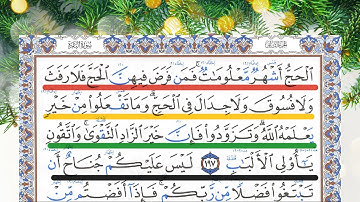 كيف تقرأ سورة البقرة مع شرح أحكام التجويد  💚197-202. احمد البربرى