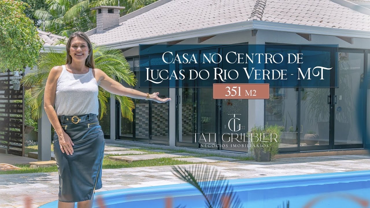 CASA NO CENTRO EM LUCAS DO RIO VERDE l CASA COM 5 DORMITÓRIOS I CASA COM PISCINA GRANDE