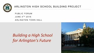 AHS Building Project Community Forum - June 4, 2018