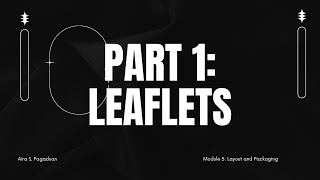 Celebrity Module 5: Leaflets (Part 1) Net Worth