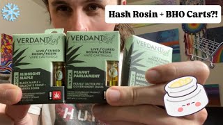 Rosin + BHO Carts?! 22$/g Verdant Leaf Cart Review!