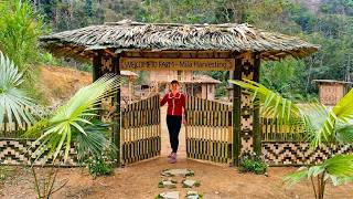 How To Build A Grand Bamboo Gate & Farm Fence | Living Off The Grid Movie