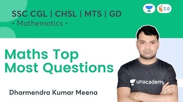 Maths Top Most Questions | SSC CGL/GD/CHSL/MTS | wifistudy 2.0 | Dharmendra Kumar Meena