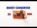 3 Volt To 80 Volt Boost Converter..Voltage Booster Circuit By Using 555 IC..Simple Boost Converter..