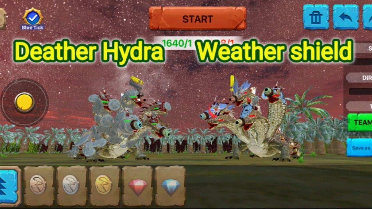Deather Hydra Vs Weather Shield In arbs Mobile | Ep4 | arbs Mobile | Animal Revolt Battle Simulator