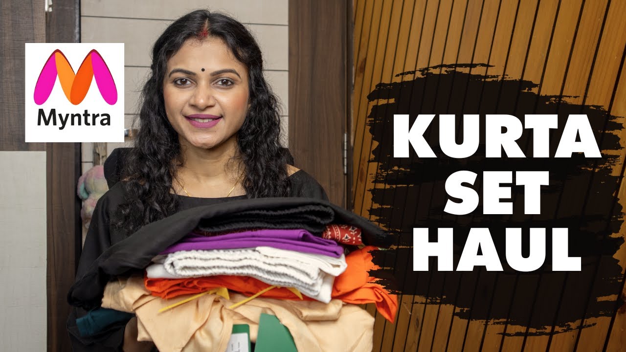 Myntra Kurta Set Haul | Beautiful Summer Cotton Kurta Sets | Myntra Haul