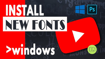 Fonts Photoshop, Windows 10 - How to ADD or INSTALL Quick Tip