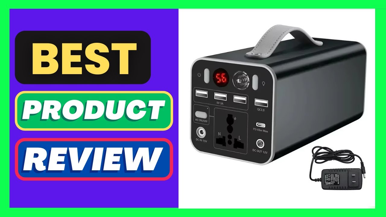 150W Portable Power Station 110/220V Solar Generator Outdoor