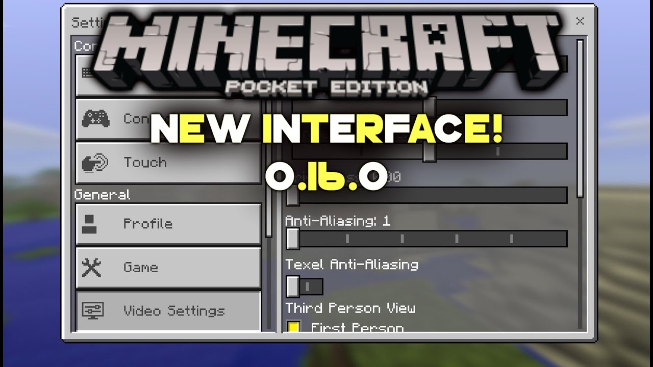 Minecraft PE 0.16.0 NEWS • Brand New Settings Interface! • Minecraft PE (Pocket Edition)