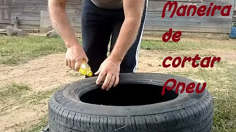 Como fazer o poço de pneu?
