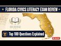 Top 100 FCLE Practice Questions | Florida Civic Literacy Exam Review #fcleexam #civic