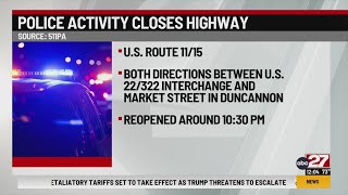Main highway reopens after police activity prompts closure in Perry County