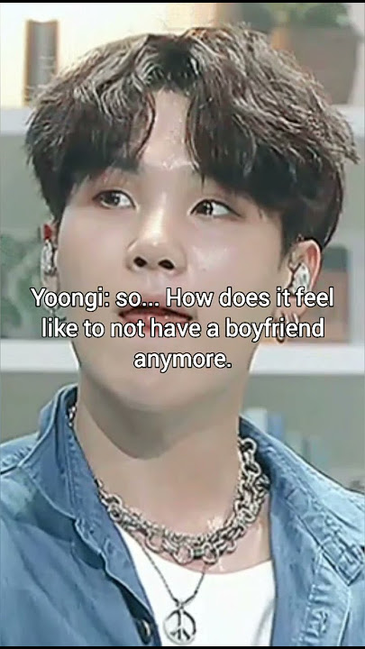 Yoongi wants a break up from Yn...