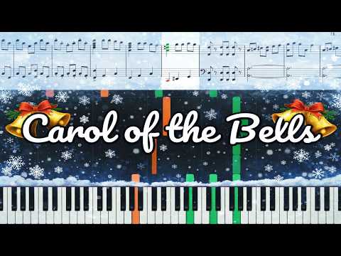 Carol of the Bells piano tutorial thumbnail