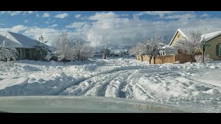 Snowstorm in Gardnerville 12/31/22: 15 to 18 inches in 12 hours.