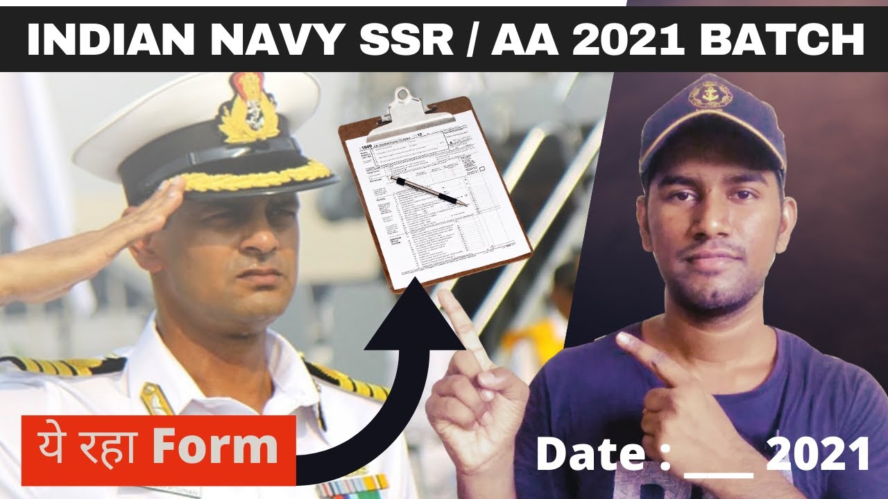 Indian Navy 2021 Batch SSR and AA Form ||  Join Indian Navy