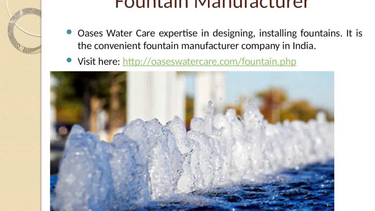 Fountain Construction in India