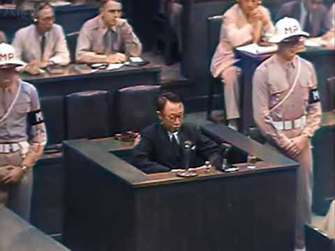 カラーで蘇る溥儀 極東国際軍事裁判1946年8月16日-カメラ1