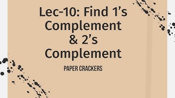Lec-10: Find 1